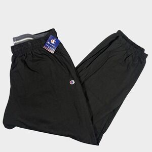 NWT Champion Mens Sweatpants Joggers Black 3XL Athletic Lightweight Lounge